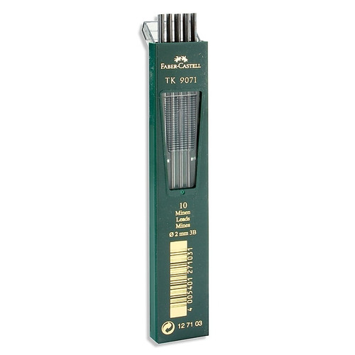 Faber-Castell TK 9400 Clutch Drawing Pencil Leads 3B pack of 10 [Pack of 3] (65dd91ed0030d3d478204b12_ud)