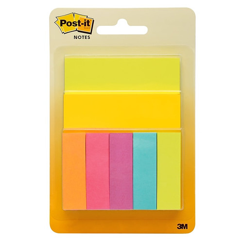 Post-it Notes Combo Pack, 50 Sheet/Pad, 7 Pads/Pack (343P-A)