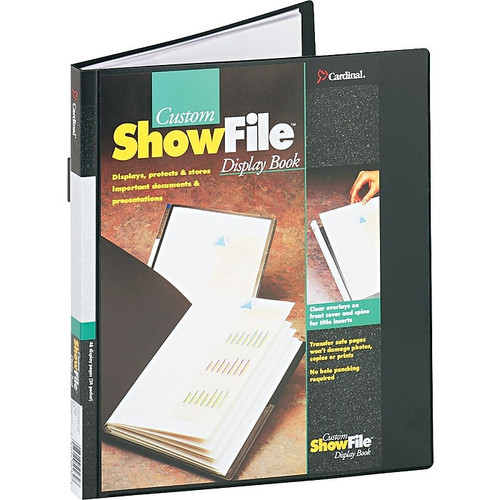 Cardinal ShowFile Display Books, 24 Pages/Book, Black (65dd92560030d3d47820505a_ud)