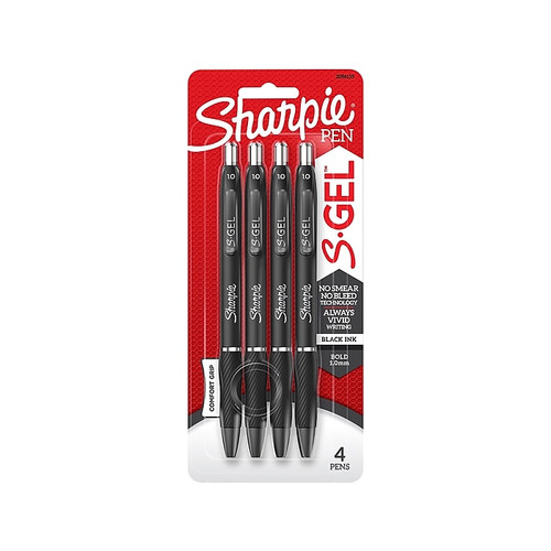 Sharpie S-Gel Retractable Gel Pen, 1.0mm, Bold Point, 4/Pack (65dd92c70030d3d478205519_ud)