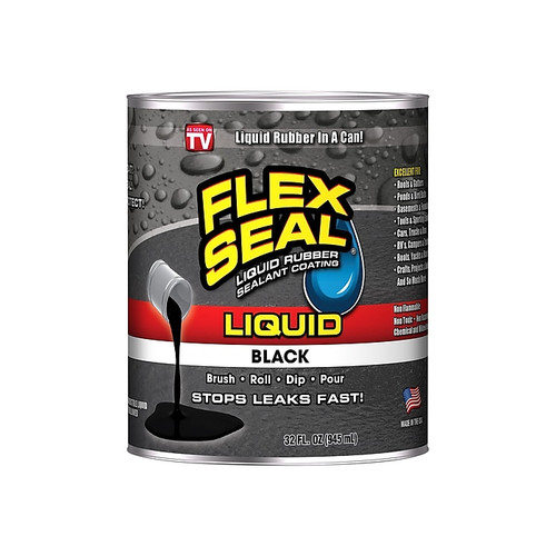 Flex Seal Liquid Rubber, 32 Fl. Oz., Black (LFSBLKR32)