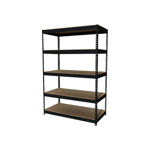 Iron Horse 3800 lb. Rivet Series 5-Shelf Metal Unit, 48"W, Black (19453)