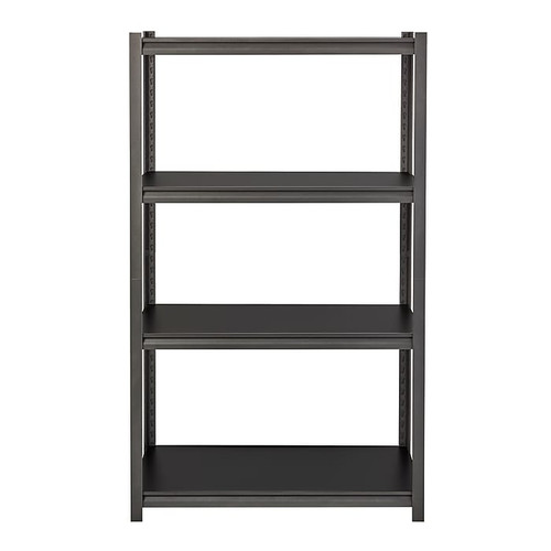 Iron Horse 3200 Concealed Rivet 4-Shelf Metal Stand Alone Shelving Unit, 36" W, Gray (20995)