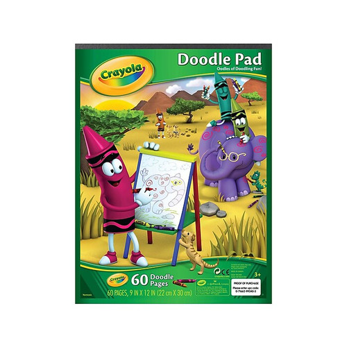 Crayola Doodle 9" x 12" Sketch Pad, 30 Sheets/Pad (A99-3400)