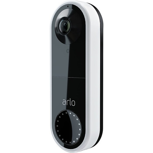 Arlo Essential Wi-Fi Wired Smart Video Doorbell, White (AVD1001-100NAS)