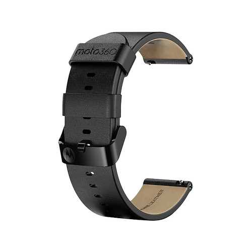 Moto 360 Wristband, Black, 20mm (M36AL20BL-PB)