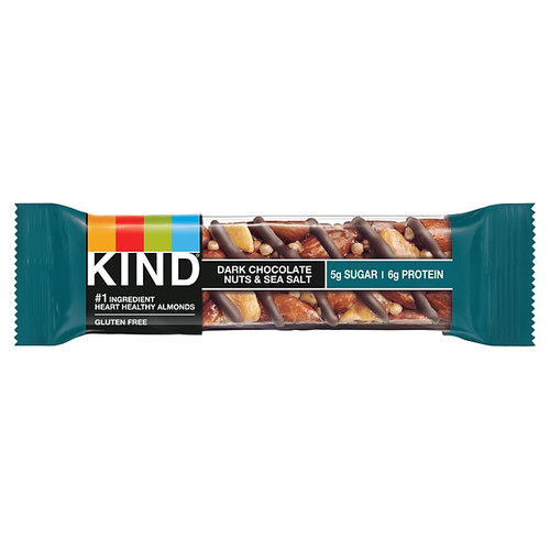 KIND Bar, Dark Chocolate Nuts & Sea Salt, 1.4 Oz., 12/Box (PHW25795)