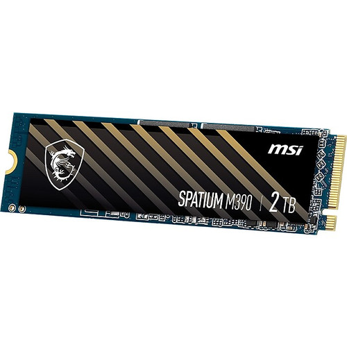 MSI SPATIUM M390 2TB M.2 PCIe Gen 3 NVMe 1.4 Internal Solid-State Drive, 3D-NAND (SM390N2TB)