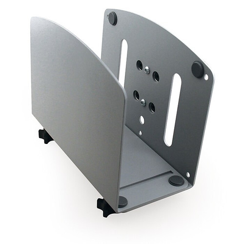 LifeFlo Ergonomics CPU Cradle for Fluid LT Workstation, 7.25” Height, 4.5 - 8” Width, 10" Depth.  Silver (LFO-ACTSCPU61)