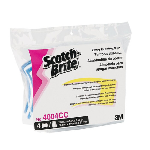 3M™ Scotch-Brite™ 2.8" x 4 1/2" Easy Erasing Pad, Blue/White (65dd97a70030d3d478207db4_ud)