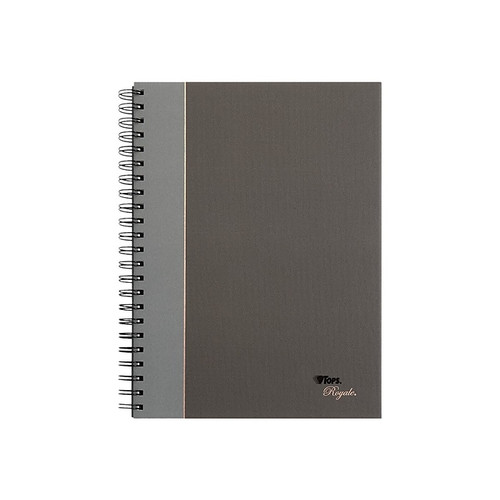 TOPS Royale Professional Notebooks, 8.25" x 11.75", College Ruled, 96 Sheets, Gray/Silver (25332)