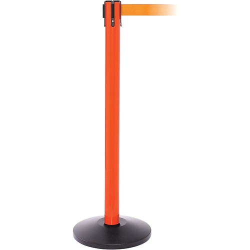 SafetyPro 250 Orange Retractable Belt Barrier with 11' Orange Belt (65dd98aa0030d3d4782084c1_ud)