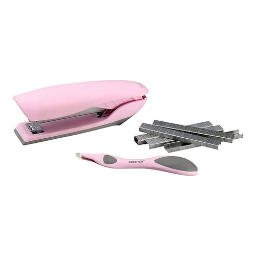 Bostitch No-Jam Desktop Stapler, 20 Sheet Capacity, Pink (B326-PP-VLT-PNK)