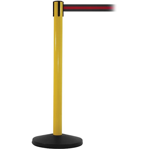 SafetyMaster 450 Yellow Retractable Belt Barrier with 8.5' Black/Red Belt (65dd99040030d3d47820887b_ud)