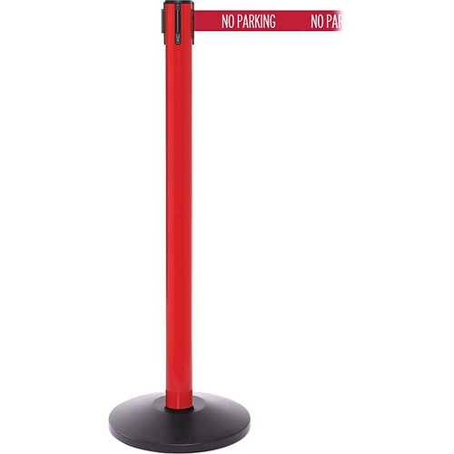 SafetyPro 250 Red Retractable Belt Barrier with 11' Red/White NO PARKING Belt (65dd99040030d3d478208881_ud)