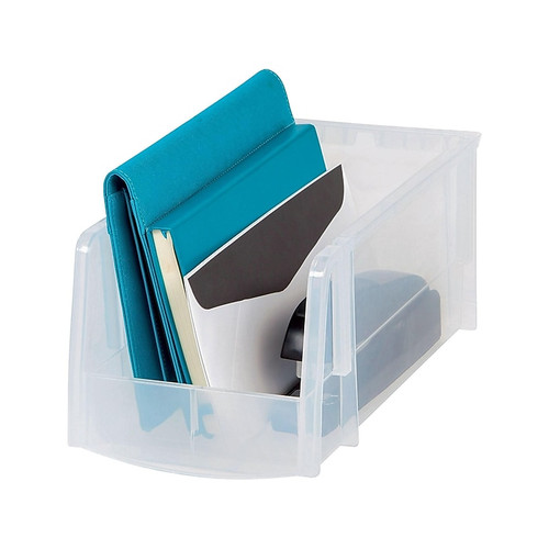 Iris Medium Modular Stacking Storage Box, Clear (200528)