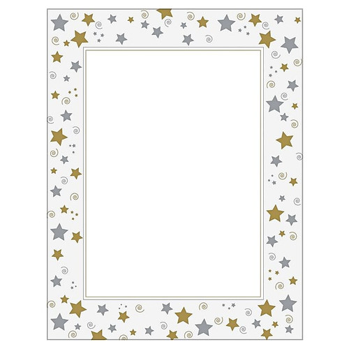 Geographics Everyday Letterhead, Stars, 40/Pack (47103)