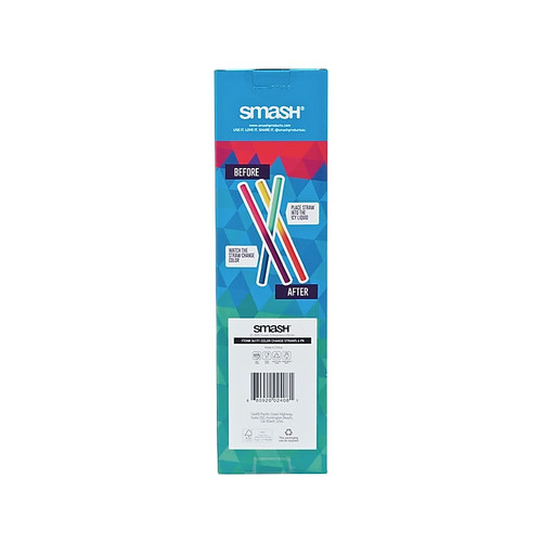 Smash Color-Changing Straws, Assorted Colors, 6/Pack (34123)