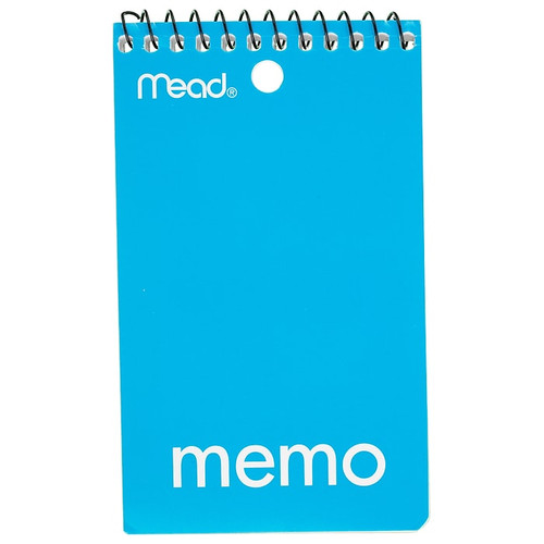 Mead 1-Subject Notebooks, 3" x 5", College Ruled, 60 Sheets, Assorted Colors (45354_1)