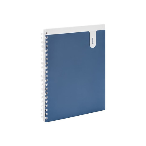 Poppin The Pick-Your-Pocket 1-Subject Notebook, 8.5" x 11", Ruled, 80 Sheets, Slate Blue (106634)