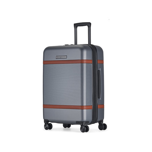 Bugatti Wellington ABS Plastic 3-Piece Luggage Set, Silver (HLG5103-Pewter)