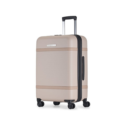 Bugatti Wellington ABS Plastic 3-Piece Luggage Set, Beige (HLG5103-COOKIE)