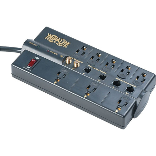 Tripp Lite 8 Outlet Surge Protector, 10' Cord, 3240 Joules (TRPTLP810NET)