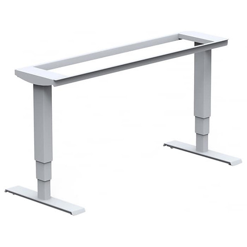 Global Foli 26.8" Metal Adjustable Table Base, Silver (PH3T6601)