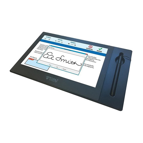 Topaz GemView TD-LBK101VA-USB-R 10.1" LCD Tablet Signature Terminal Display, Black (65dd9e8c0030d3d47820b4e3_ud)