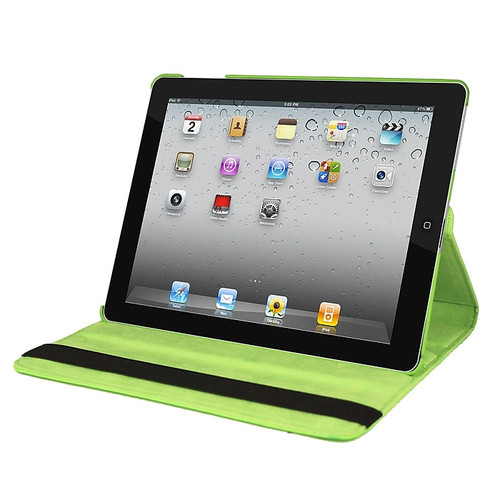 Natico Faux Leather Cover Case For iPad, Green (65dd9f060030d3d47820b8e4_ud)