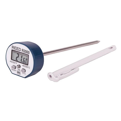 Reed R2000 Waterproof Stainless Steel Digital Stem Thermometer (R2000)