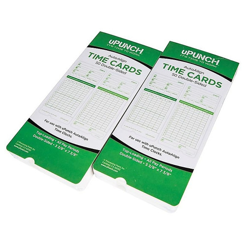 uPunch Time Cards for HN1000/3000 Time Clocks, 100/Pack (HNTCG1100)