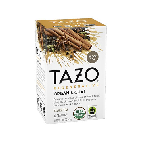 Tazo Black Tea, Tea Bag, 1.5 Oz., 16/Box (10794522003058)