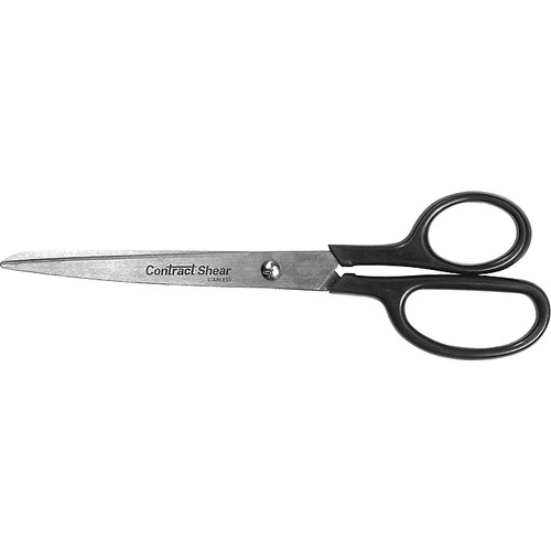 Westcott Contract 8" Stainless Steel Standard Scissors, Pointed Tip, Black (10572)