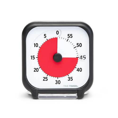 Time Timer 60 Minute Visual Timer 3", Plastic (TTMTT03BW)