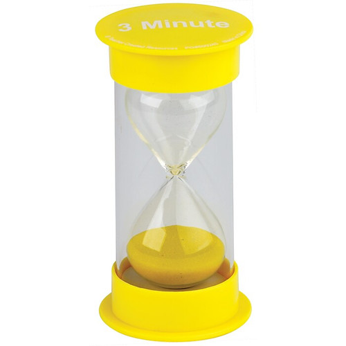 Teacher Created Resources Sand Timer, Medium, 3 Minute, Pack of 3 (TCR20759-3)