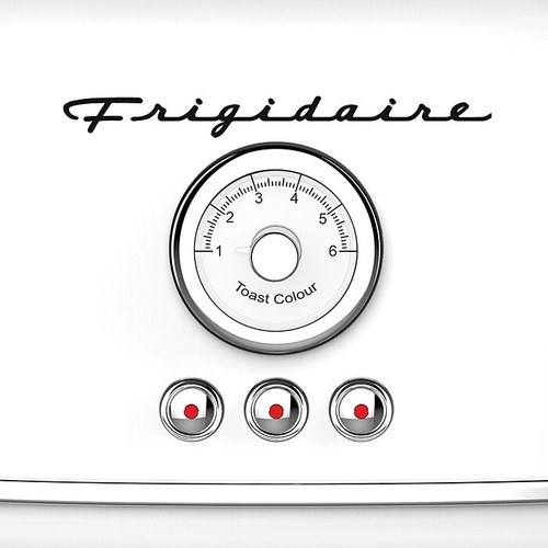 Frigidaire 2-Slice 900-Watt Retro Stainless Steel Toaster (White), (ETO102-WHITE)