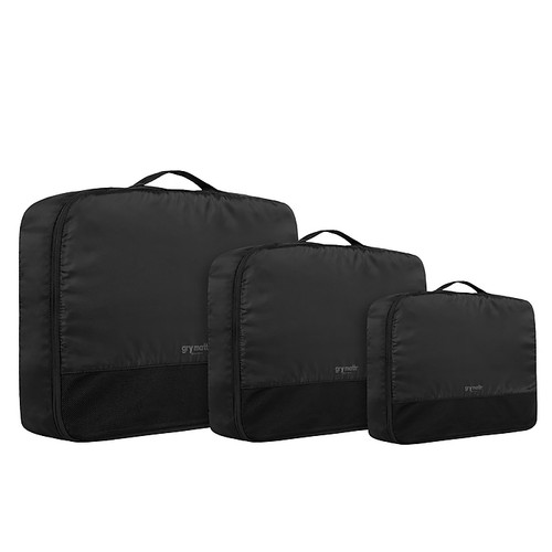 Gry Mattr Packing Cubes, Black, 3/Set (TAC1657GM-BLACK)