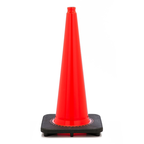 Mutual Industries 28"H Reflective Traffic Cone, Orange (17721_1)