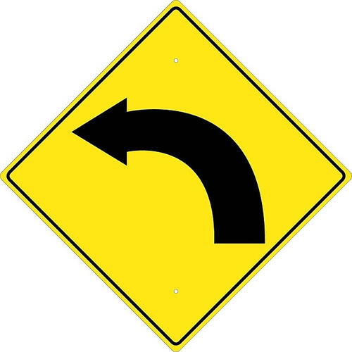 National Marker Reflective Warning Traffic Control Sign, 24" x 24", Aluminum (TM123J)