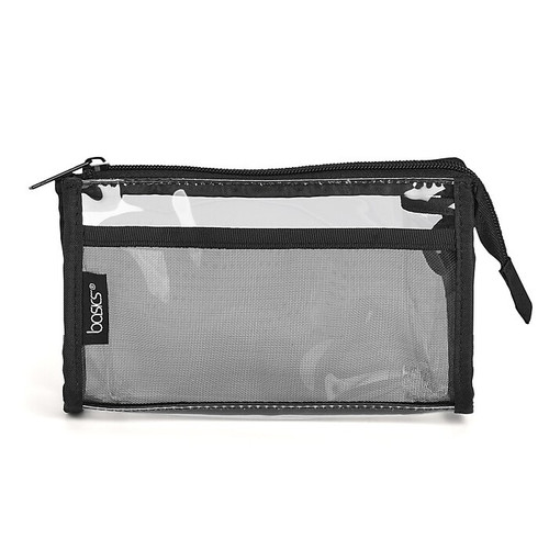 Allegro Basics PVC Clutch, Clear/Black (A004302HA)