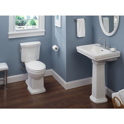 Toto Promenade II 1G Two-Piece Elongated 1.0 GPF Universal Height Toilet with CeFiONtect, Cotton White - CST404CUFG#01 (65dda19e0030d3d47820cc65_ud)