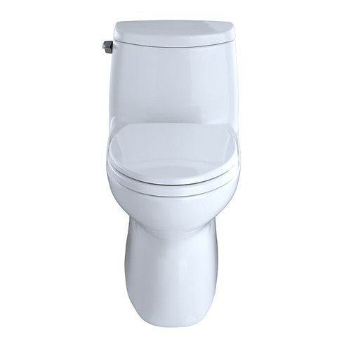 Toto Carlyle II 1G One-Piece Elongated 1.0 GPF Universal Height Skirted Toilet with CeFiONtect, Cotton White - MS614114CUFG#01 (65dda1d30030d3d47820ce60_ud)