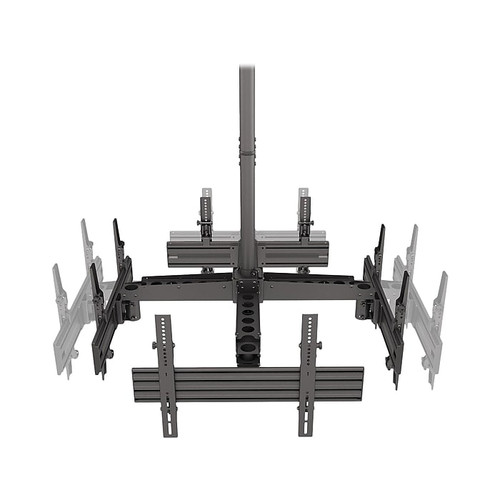 Mount-It! Pro Four-Screen Tilt and Swivel Ceiling TV Mount for 46" to 65" TVs (MI-20121)