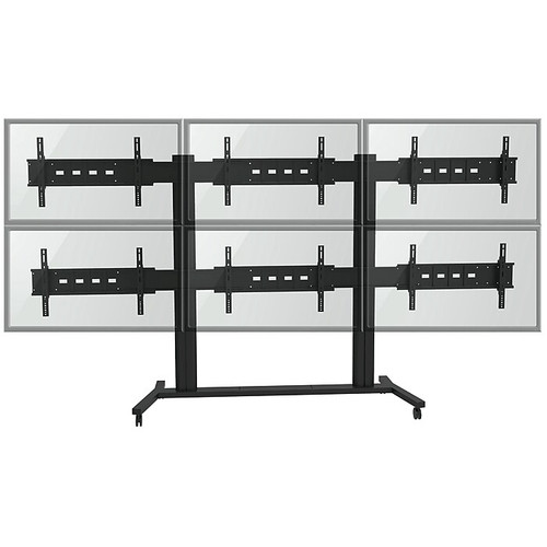 TygerClaw Pedestal TV Stand, Screens up to 60", Black (LVW8610)