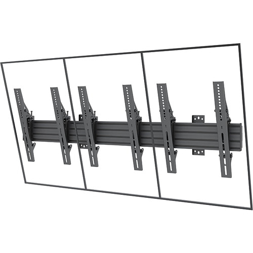 Mount-It! Pro Three-Screen Landscape TV Mount, 198 lbs. Max. (MI-20202)