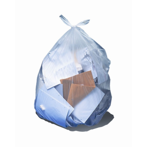 Heritage 55-60 Gallon Industrial Trash Bag, 36" x 58", Low Density, 4 Mil, Clear (H7258GC)