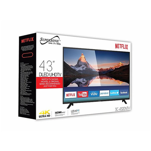 Supersonic 43" Smart 1080p TV (SC-4316STV)