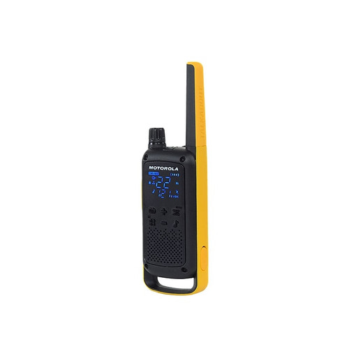 Motorola TALKABOUT T470 Series Two-Way Radio, Black/Yellow, 2/Pack (T470)