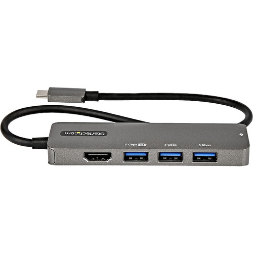 StarTech USB-C Multiport Adapter, Black/Gray (DKT30CHPD3)